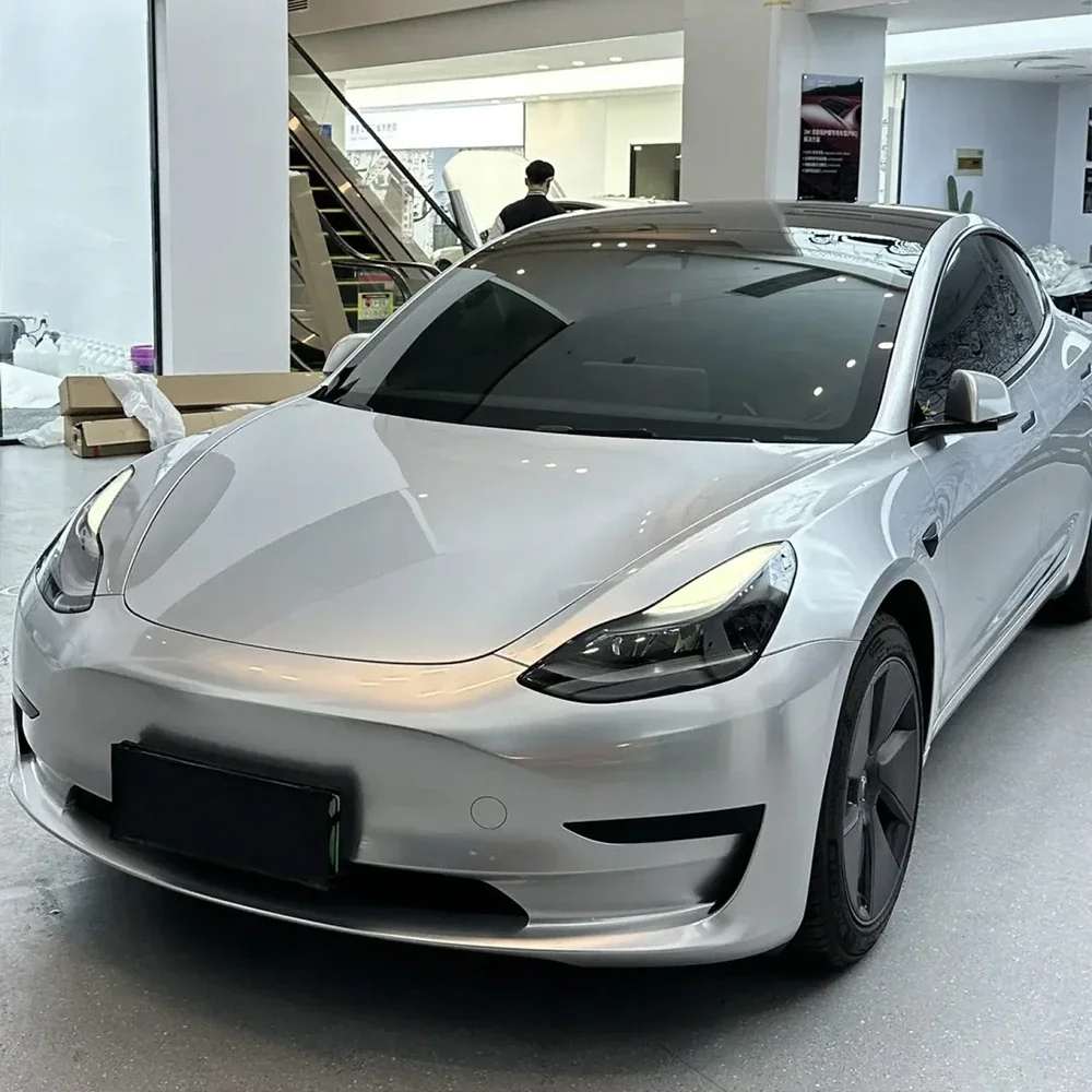 

Car Sticker Wrapping Vinyl Film Metal Paint Silver Auto Color Change Film PET Bubble Free Decals PVC Sticker Car Accessories