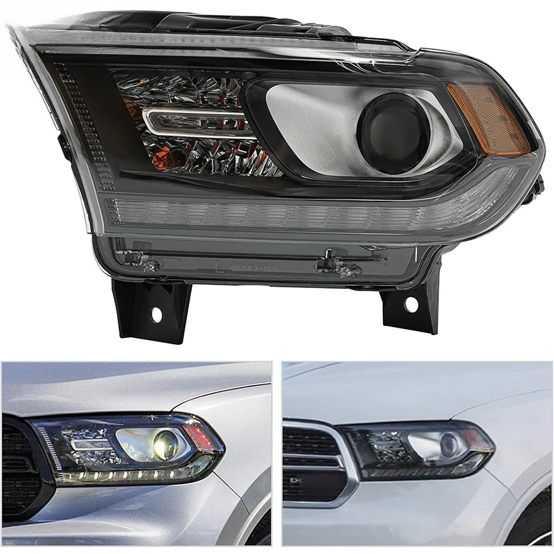 

For LED HeadLamp Headlights For DURANGO 2021-2024 W/AutoLeveling Black Auto Lighting Systems Auto Accessories 68433785AE