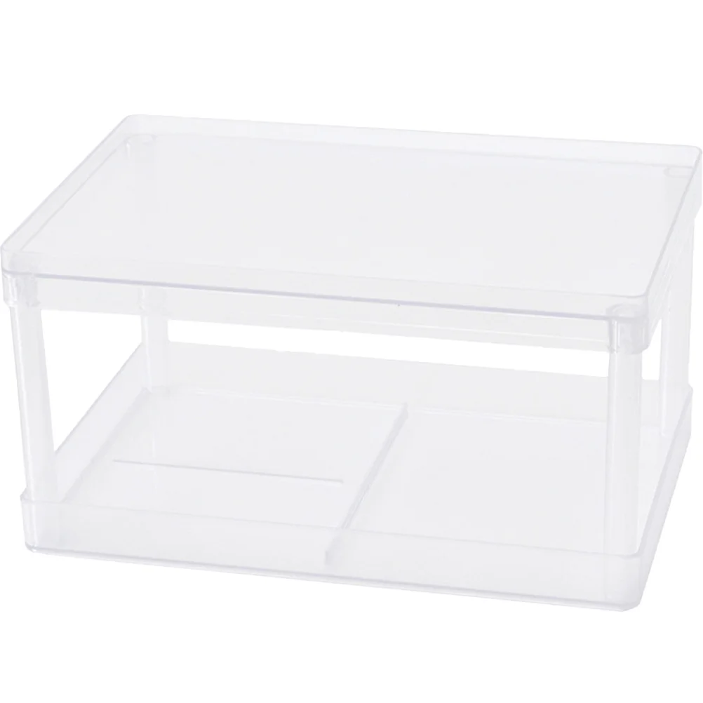 

Double-Layer Rack Desktop Makeup Organizer Stand Detachable Multipurpose Shelf Sundries Storage Rack