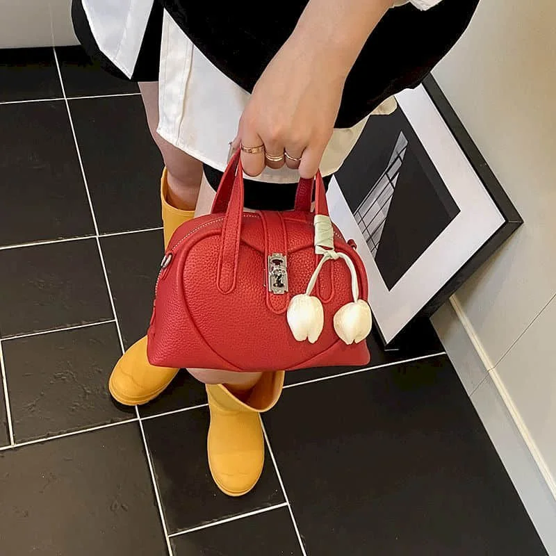 

Элегантные сумки через плечо для женщин, однотонные корейские стильные универсальные эстетические роскошные женские модные женские ручные сумки-подушки