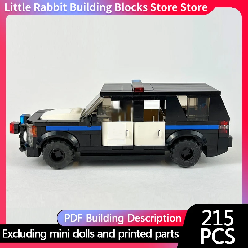 City Car Model MOC Building Bricks Police Sport Utility Vehicle Modular Technology Children Holiday Gifts Assemble Toys Suit