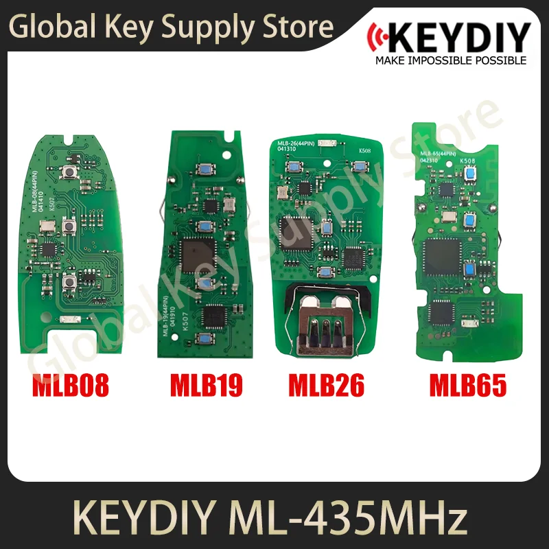 KEYDIY MLB08 MLB26 MLB19 MLB65 MLB Series Universal Smart Remote PCB Board 434 Mhz used with Keydiy KD-MP