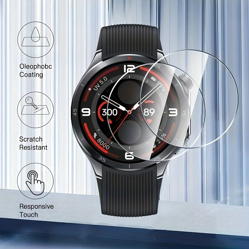 3PCS 9H Tempered Glass Screen Protector For OnePlus Watch 2R Smart Watch One Plus Watch2R 2 R Sport SmartWatch Cover Film view 2