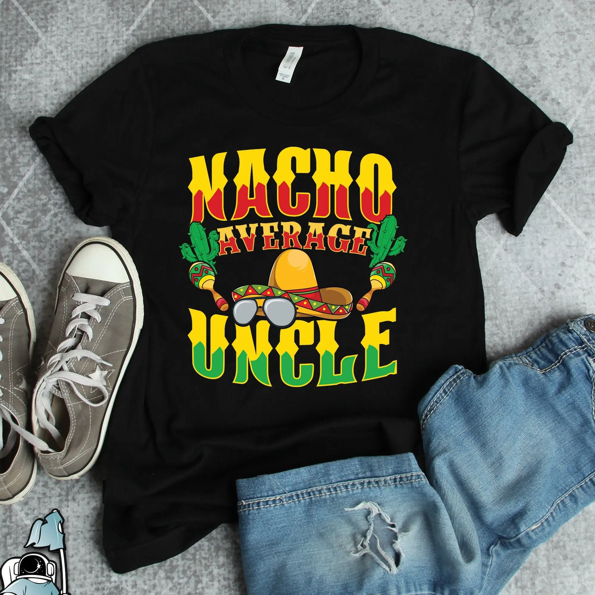 Uncle T Shirt s Nacho Average Family Fiesta Brother Birthday