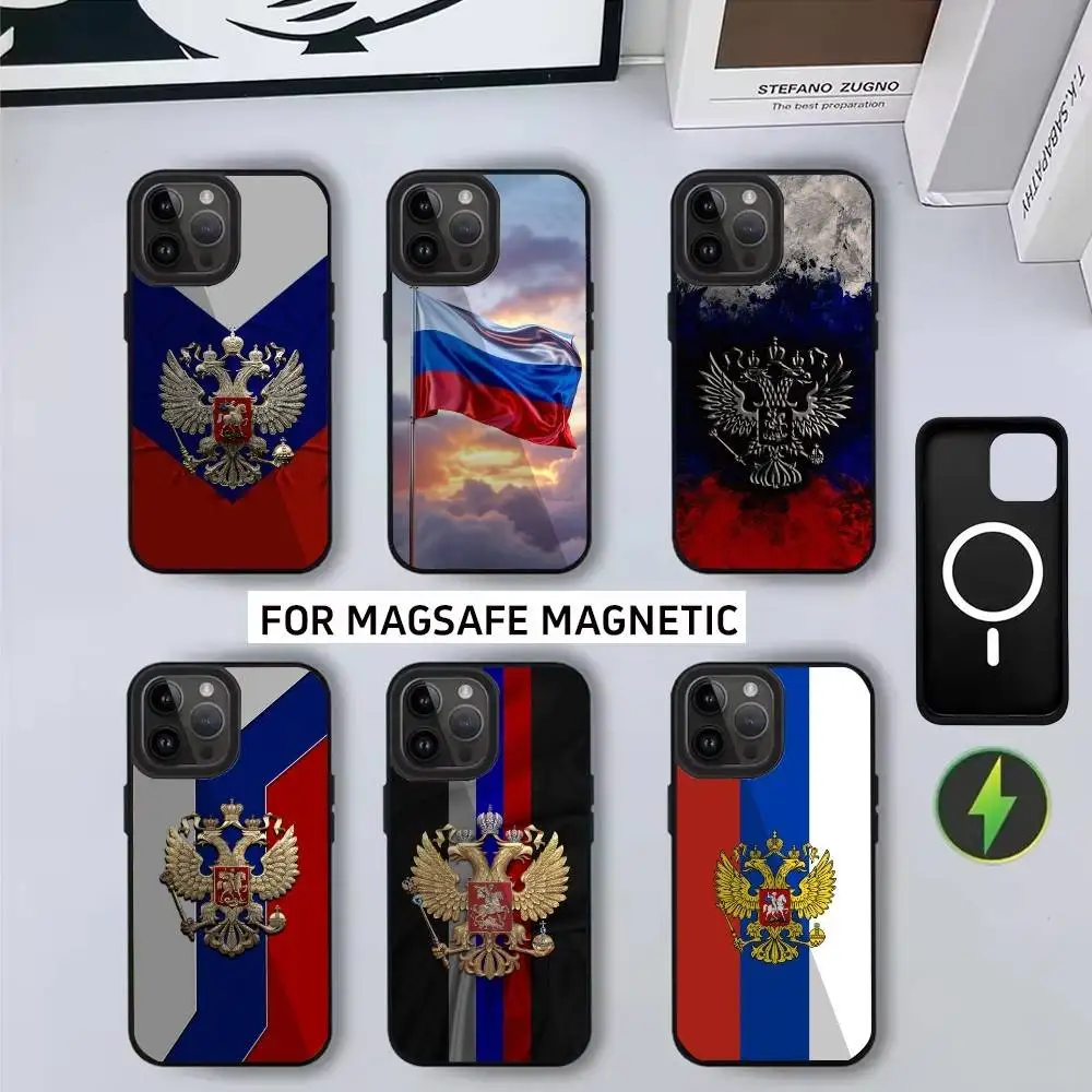

R-Russian 12f-flags Phone Case For iPhone17,16,15,14,13,12,11 Plus,Pro Max Magnetic with Magsafe Wireless Charging