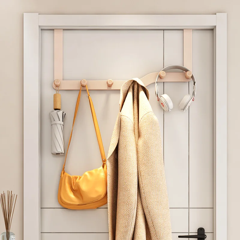 Hook Behind The Door Punch-free Living Room Bedroom Storage Rack Clothes Hat Scarf Coat Storage Rack Sundries Finishing Hanger