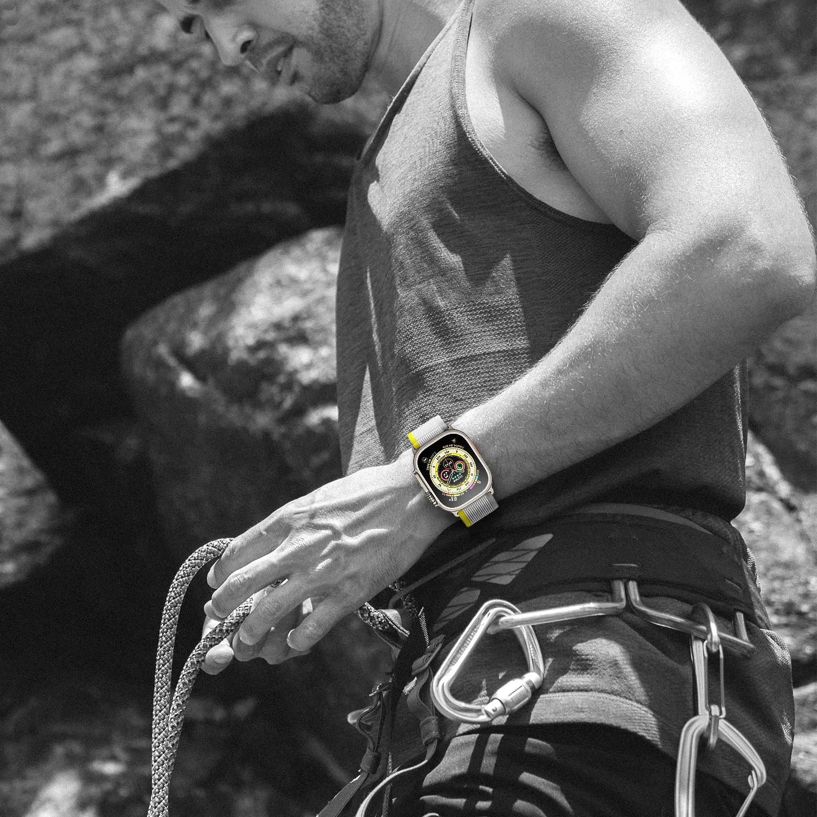 Trail loop + correa de cuero para Apple watch, pulsera ultra band de 49mm, 44mm, 45mm, 40mm, 41mm, 38mm, 42, iWatch series 7, 6, 5, 4, 3, se, 8