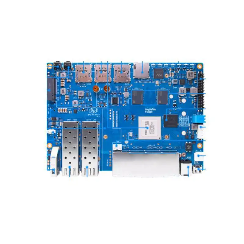 MT7988 WiFi7 Wireless Open Source Router BPI-R4 Secure Industrial Gateway Development Board Module