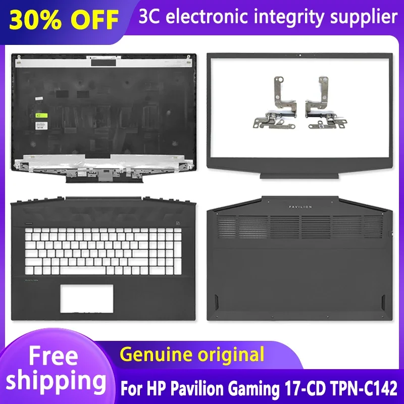 

For HP Pavilion Gaming 17-CD TPN-C142 Laptop LCD Rear Lid Back Top Cover Front Bezel Palmrest Upper Bottom Base Case Housing