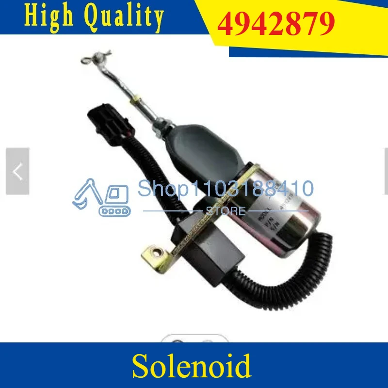 

Engine Spare Accessories Suitable For Cummins 6CTA8.3-215 4942879 Flameout Solenoid Valve Fuel Shut Off Solenoid shutdown