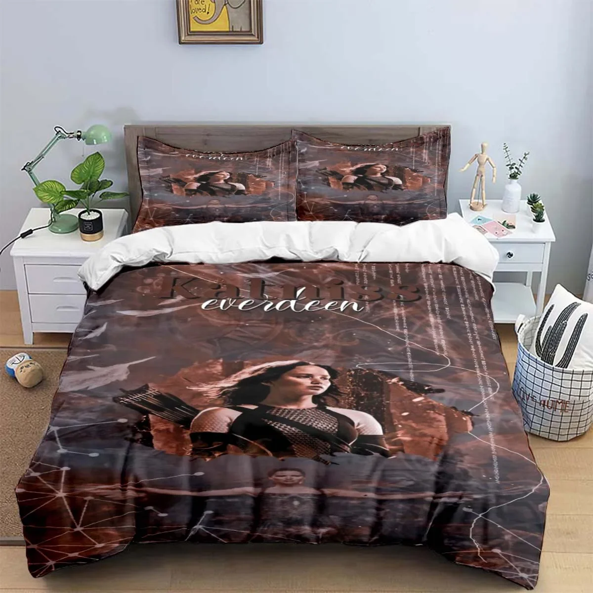 The Hunger Games Fashion Anime 3d Digital Printing Bedding Set Duvet Cover Comforter Bed Youth Kids Girl Boys Gift Home Textiles