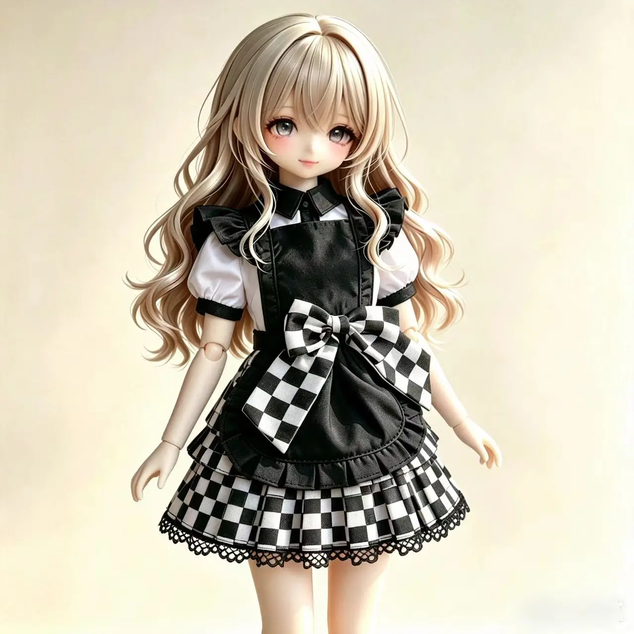 [wamami] 38# White/Black Cosplay Custome Dress/Suit For 1/4 MSD 1/3 DZ DD SD AOD Dolls Dollfie Outfits