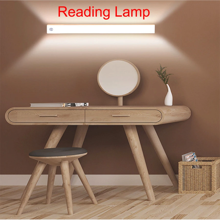 LED Stickable Rechargeable Motion Sensor Night Light  Portable lamp for Outdoor Desk Piano Room Club Student Dorm