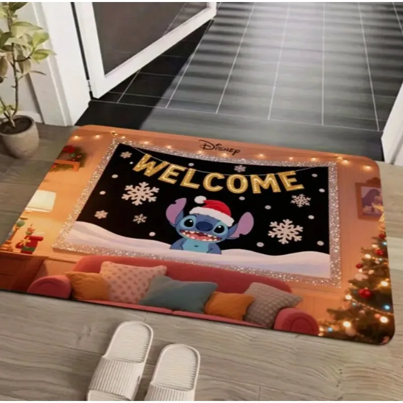 

Stitch Friends Floor Mat Christmas Floor Mat Bathroom Kitchen Bedroom Decoration Living Room Doors Carpets Christmas Halloween