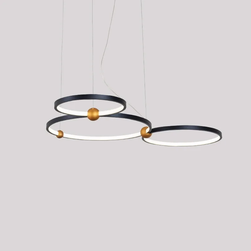 

Postmodern minimalist creative wall lamp ring design double circle combination personalized living room dining chandelier exhibi