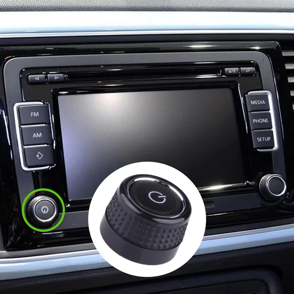 

6C0919603 Interior Radio CD Control Rotary Knob GPS Screen Switch Button for VW Golf 6 Lavida New Jetta New Polo RCD360 RCD440