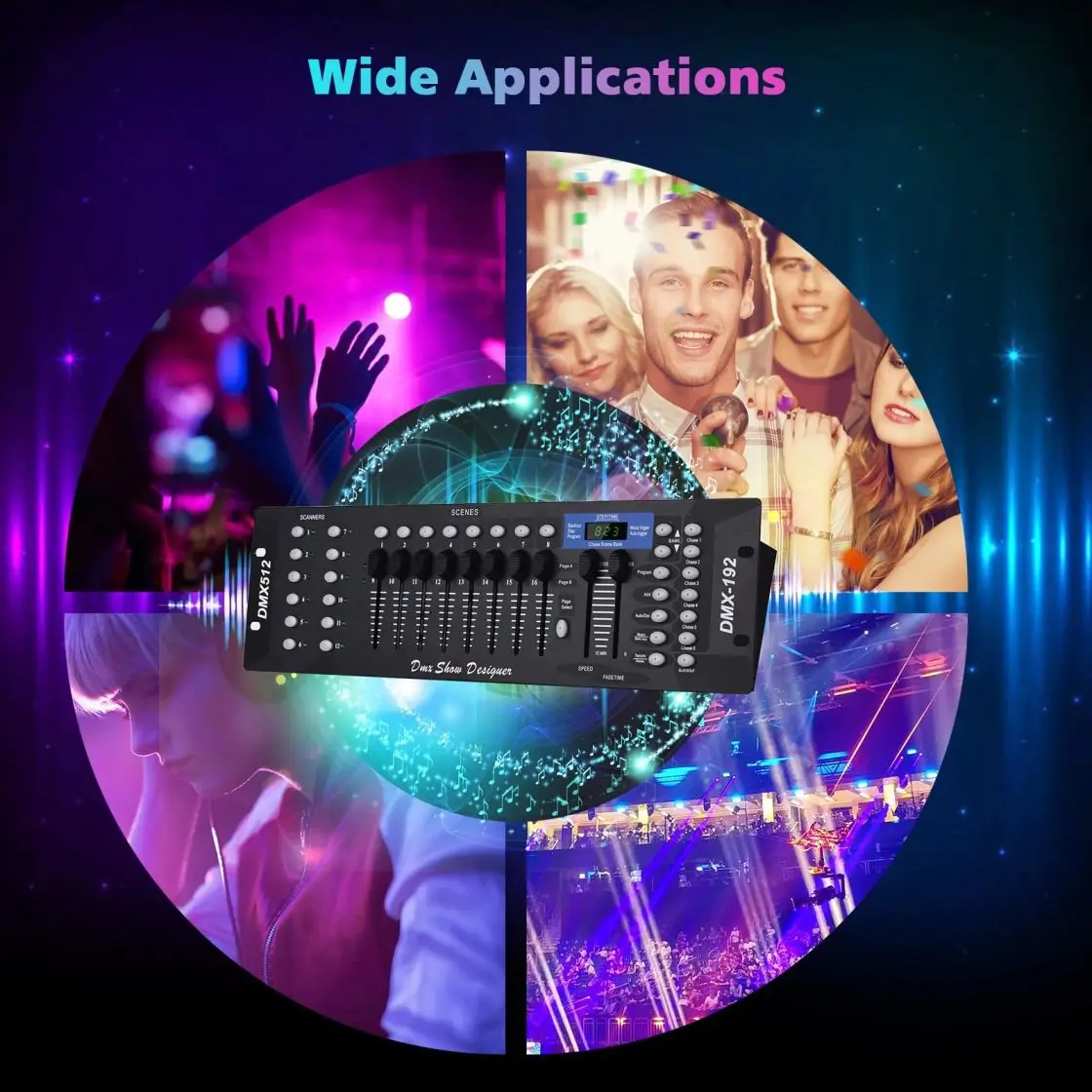 High Quality 192 DMX Controller Console Operator Disco 512 Moving Head Stage Professional Show Lighting DJ Event Equipment