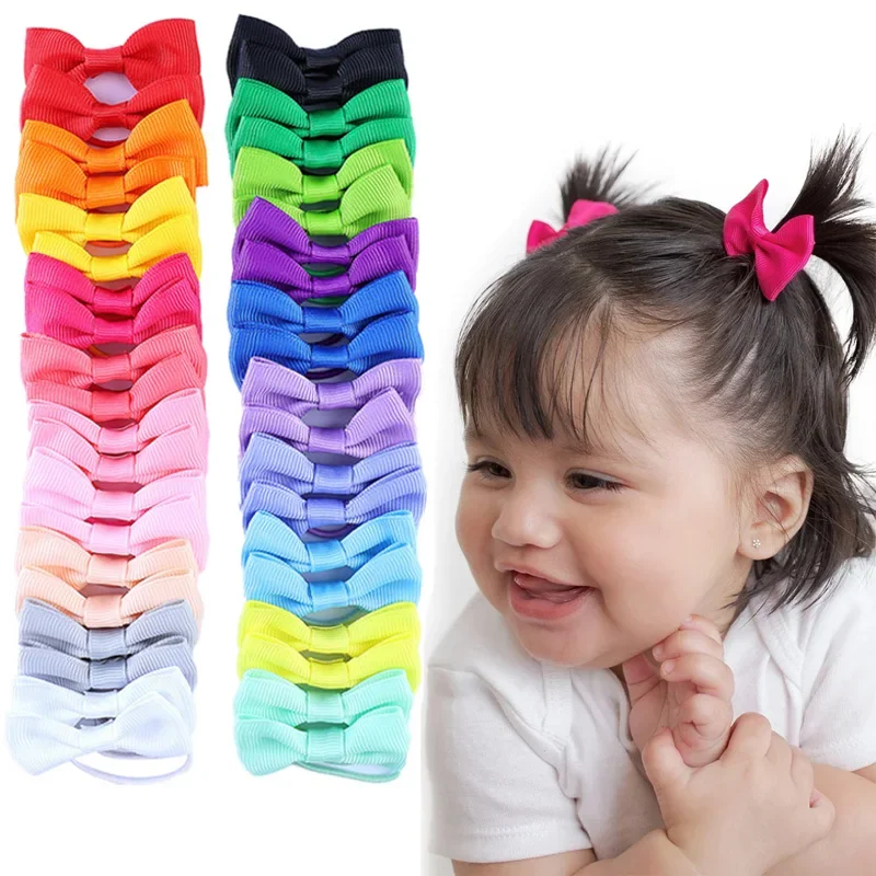 

40pcs/Bag Elastic Hair Bands Baby Girls Durable Hair Accessories Child Hair Ring Head Rope Scrunchies Headwear Wholesale Gift