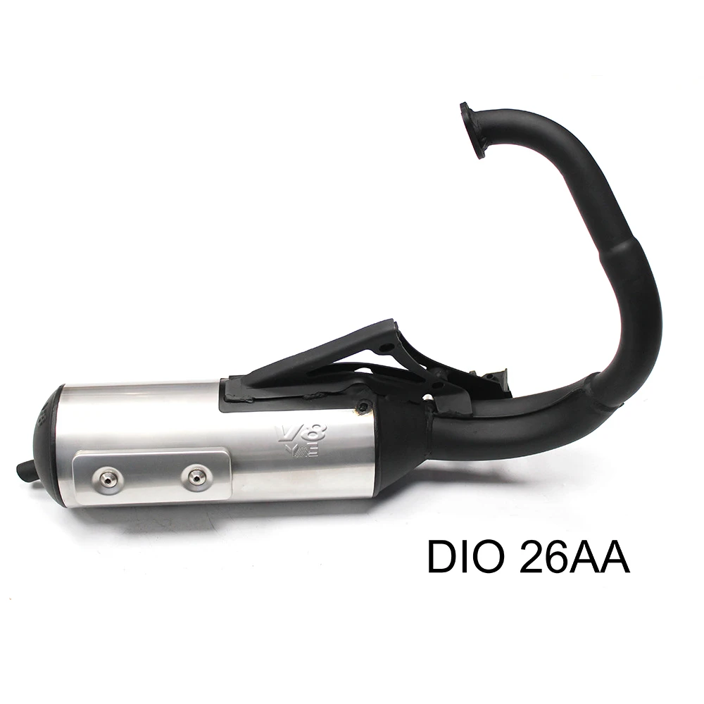 Motorcycle V8 exhaust pipe Full Exhaust System for JOG V8 DIO V8 BWS V8 ZX V8 DIO90 RR DIO 26AA ZX 26AA