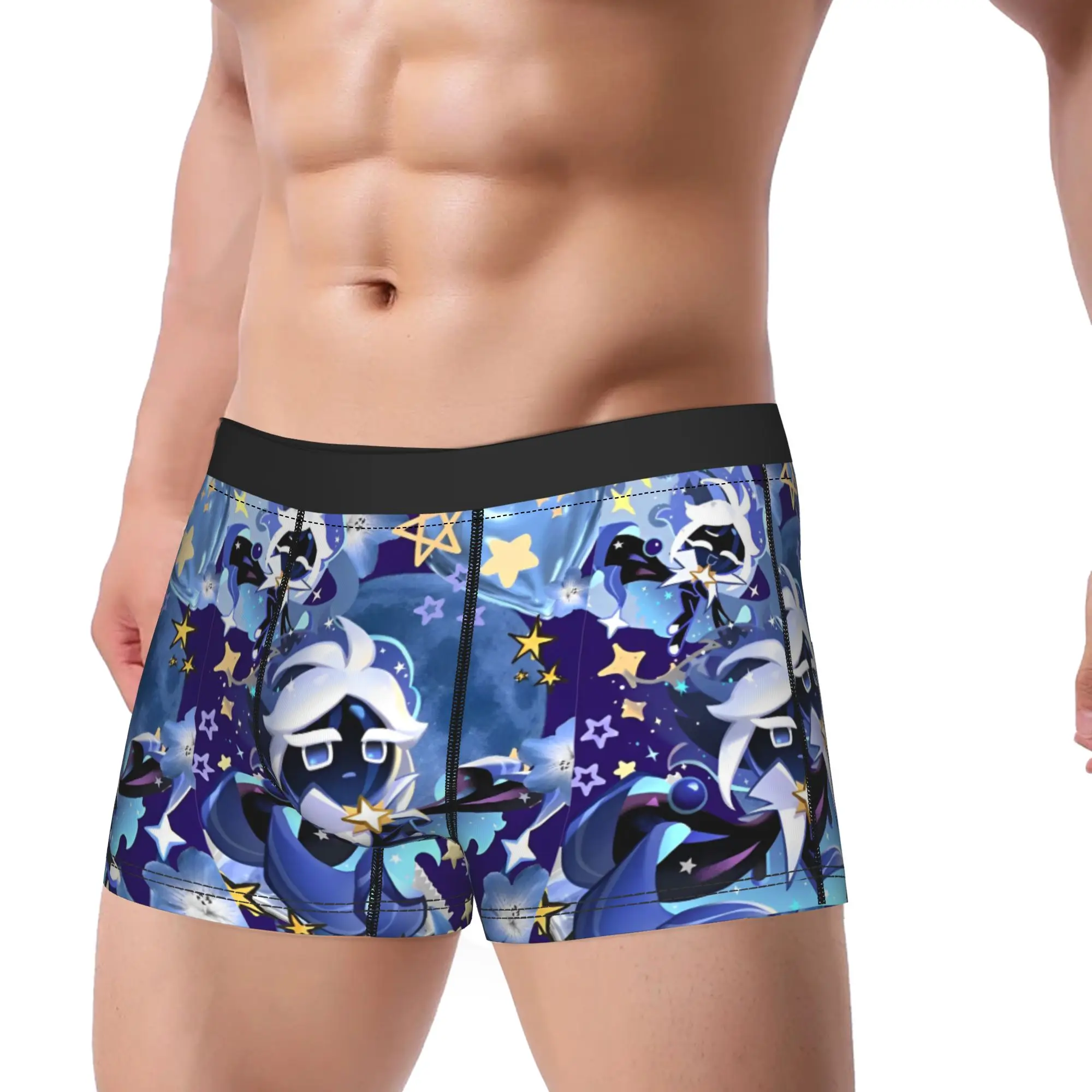 Men's Stardust Cookie  Boxer Briefs Shorts Panties Soft Underwear Cookie Run Kingdom Homme Sexy Plus Size Underpants