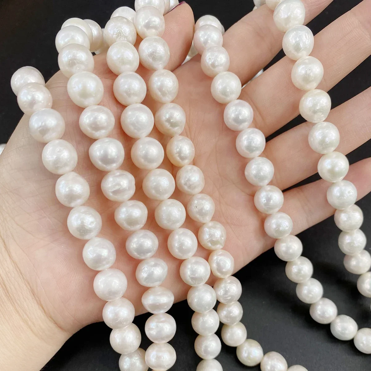 Grade AAA High-quality Pearl Beads 100% 6-7mm Natural Freshwater White Round Bead Jewelry Making DIY Necklace Bracelet Earrings
