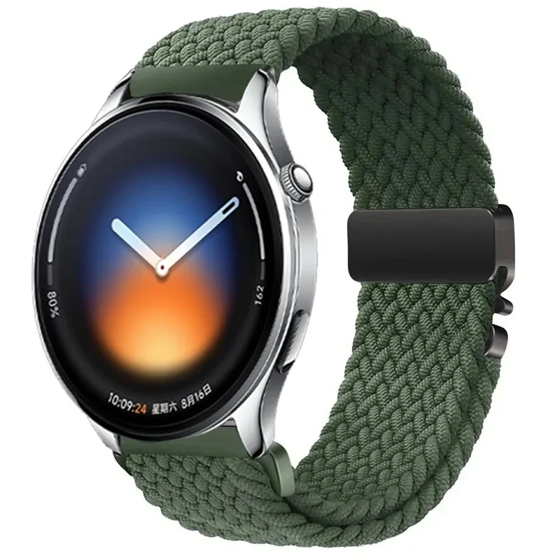 Nylon Braided Band For Xiaomi Watch 5/S4 S3 S2 S1 Color Parachute Buckle Bracelet OPPO Watch X2-S/OnePlus Watch Lite-3 Accessory