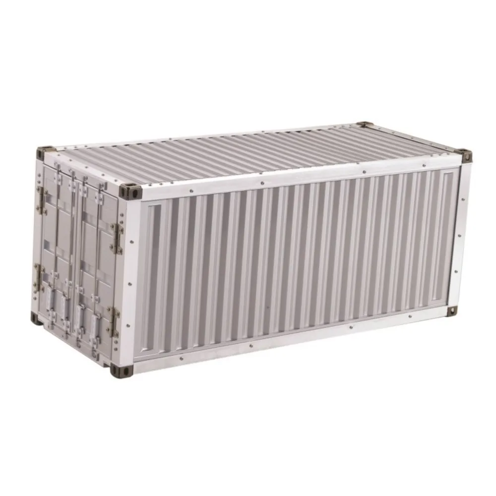 US Stock 1/14 TOUCAN Unpainted DIY 20ft Container Box Spare Part Model for Toy Semi Trailer RC Tractor Truck Car DIY Vehicle Model Adults