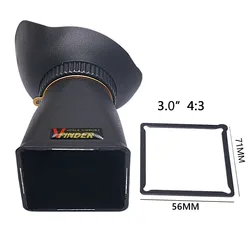 Mcoplus Camera Viewfinder 3.2'' 4:3 3.0X LCD Magnifier Viewfinder for Canon Sony Nikon Olympus Panasonic DSLR / SLR Camera