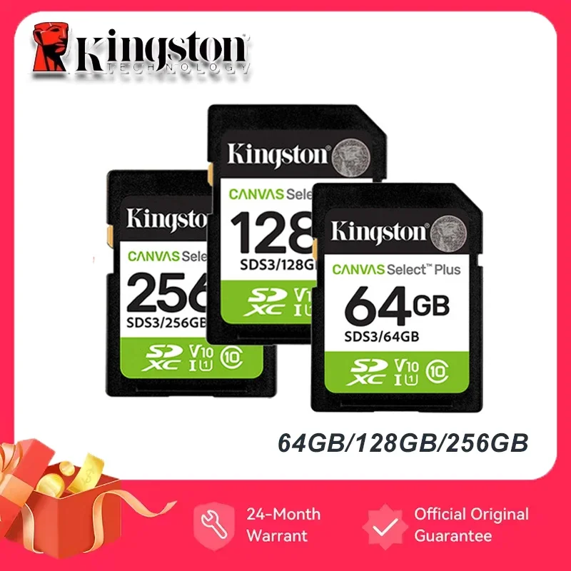 

Kingston Micro Sd Card Canvas Select Plus V30 U3 C10 Max Up 150Mb/s 64Gb 128Gb 256Gb for Full HD 1080p Video Cameras