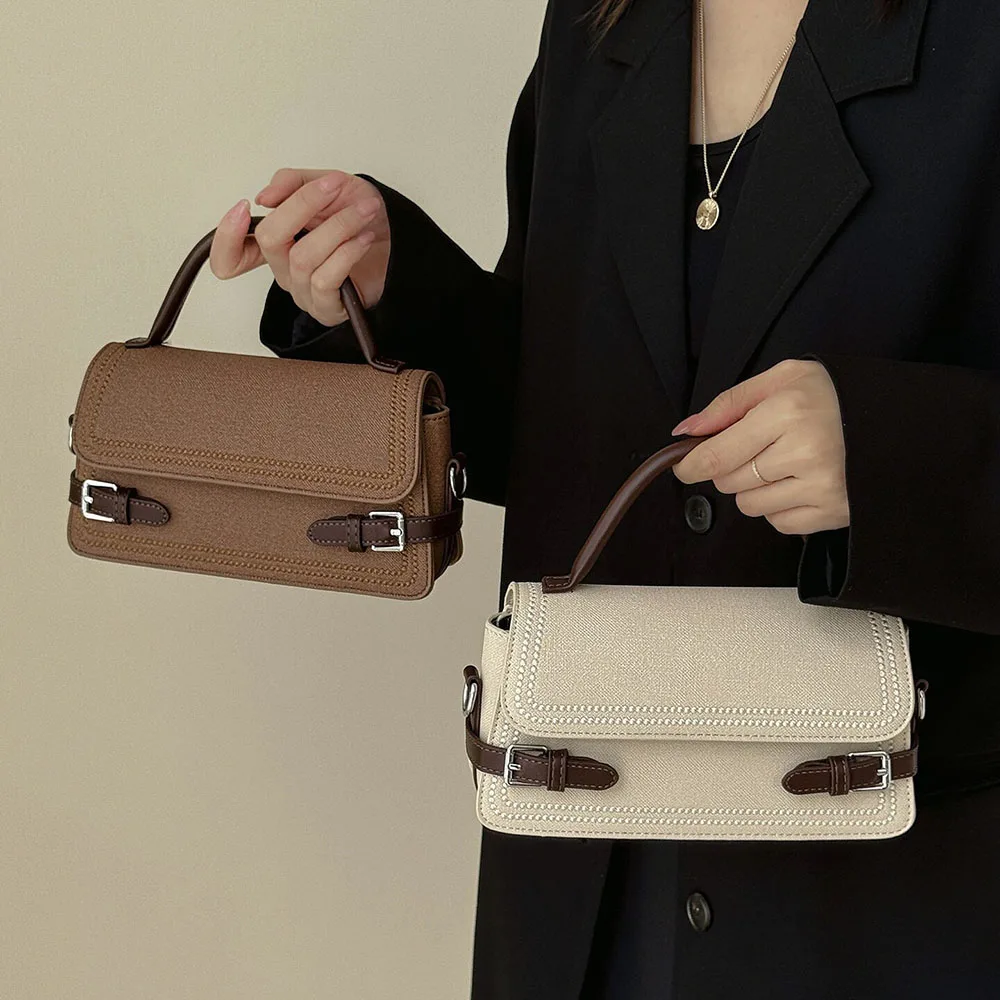 

Hot Selling New Solid Color Women Crossbody Bag Minimalist Square Design Casual Daily Fashion Crossbody Purse For Ladies
