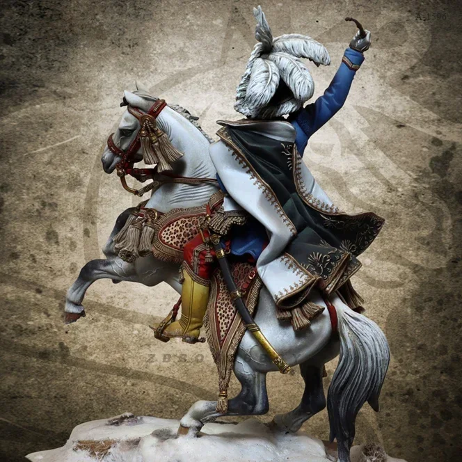 Kits de modèles en résine 1/18, figurine incolore et auto-assemblée A-1596