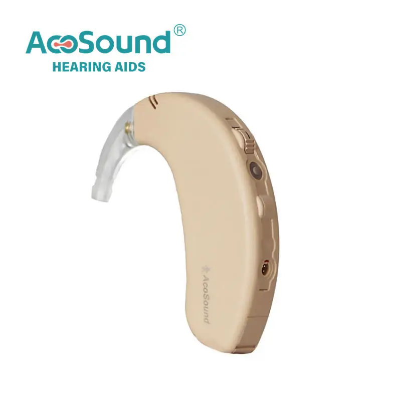 AcoSound Super Power BTE-H Digital Hearing Aids For Elderly Programmable Sound Amplifier For Severe And Profound Hearing Loss