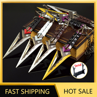 4styles 23cm Valorant Knife Kuronami No Yaiba 1pair Alloy Craft Model Game Melee Weapon Katana Toys Swords Boys Gifts Karambit