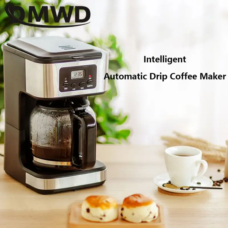 1.5L Automatic Drip Coffee Machine Intelligent Reservation Constant temperature Extraction Keep Warm Americano Espresso Maker