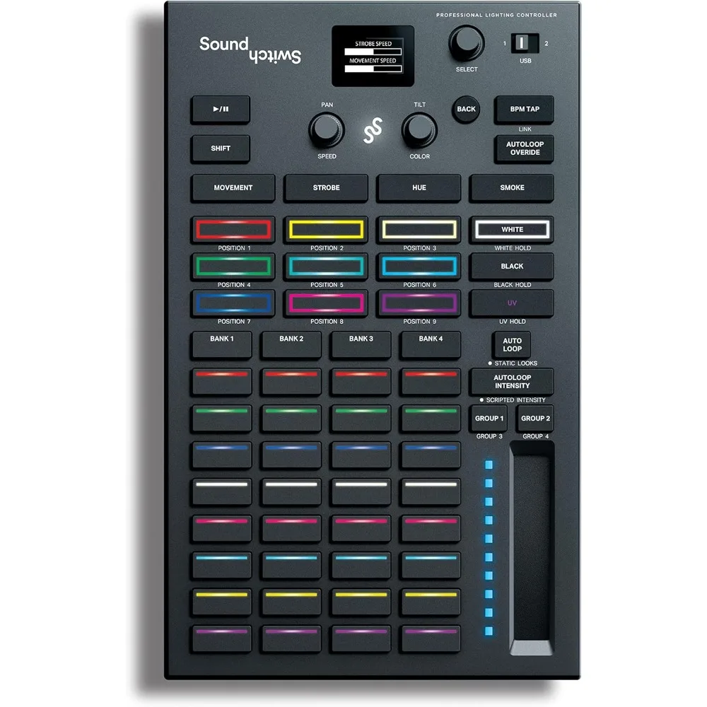 التحكم الأول - وحدة تحكم احترافية لإضاءة DMX DJ مع وصول برامج لمدة 3 أشهر وأضواء DMX