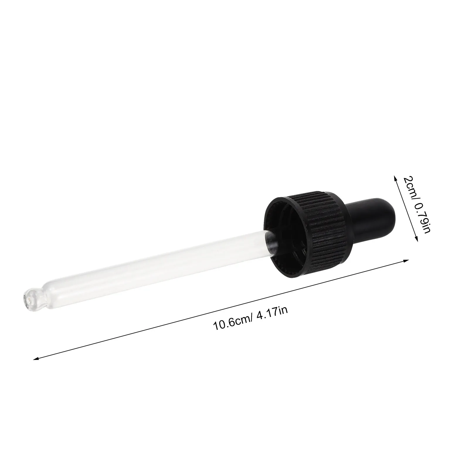 20Pcs Essential Oil Bottle Droppers Glass Pipette with Silicone Bulb Screw Cap Leakproof Dropper for Aromatherapy Crafts Makeup