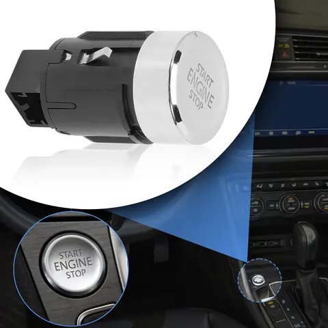 5NB 959839   시작-정지 스위치 푸시 버튼 점화 시작 버튼 알루미늄 5NB 959839 폭스바겐 티구안 2의 경우