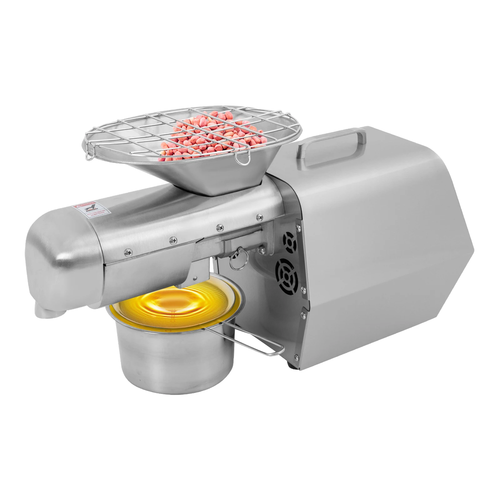 

1800 Вт Маслопресс 110 Вт Us Plug 304 201 Нержавеющая сталь 60 об/мин 90% Скорость горячего и холодного Пресс 55 дБ 40 нм 32 охлаждающие каналы