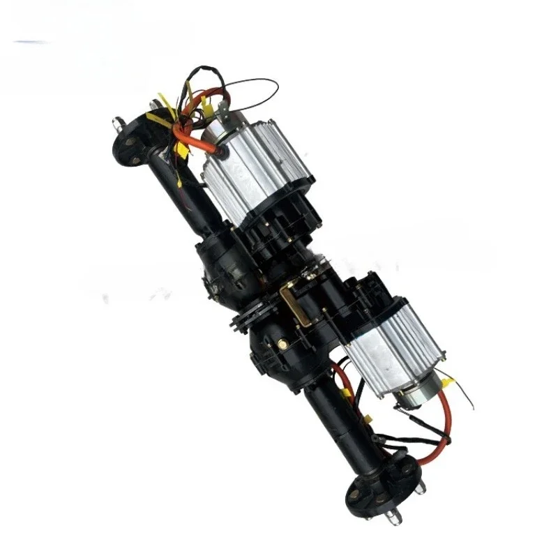 

Double drive electromagnetic brake motor axle remote control rocker one control two drive accessories short folding crawler axle