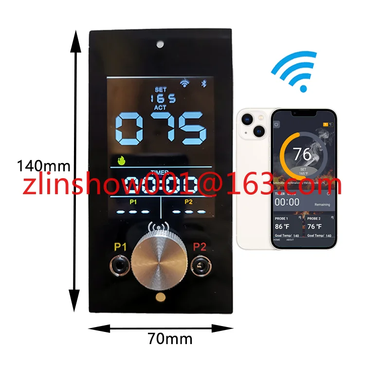 BBQ Wood Pellet Smoker Grill Wireless Pid Control Controller