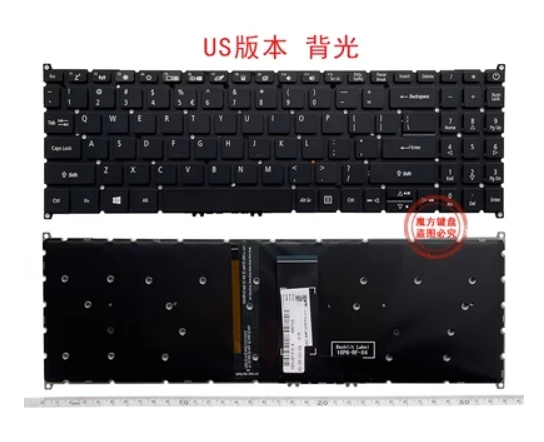 para Acer Aspire A51544 A515-45 A515-46 A51553 A515-56 Teclado dos Eua Retroiluminado Original