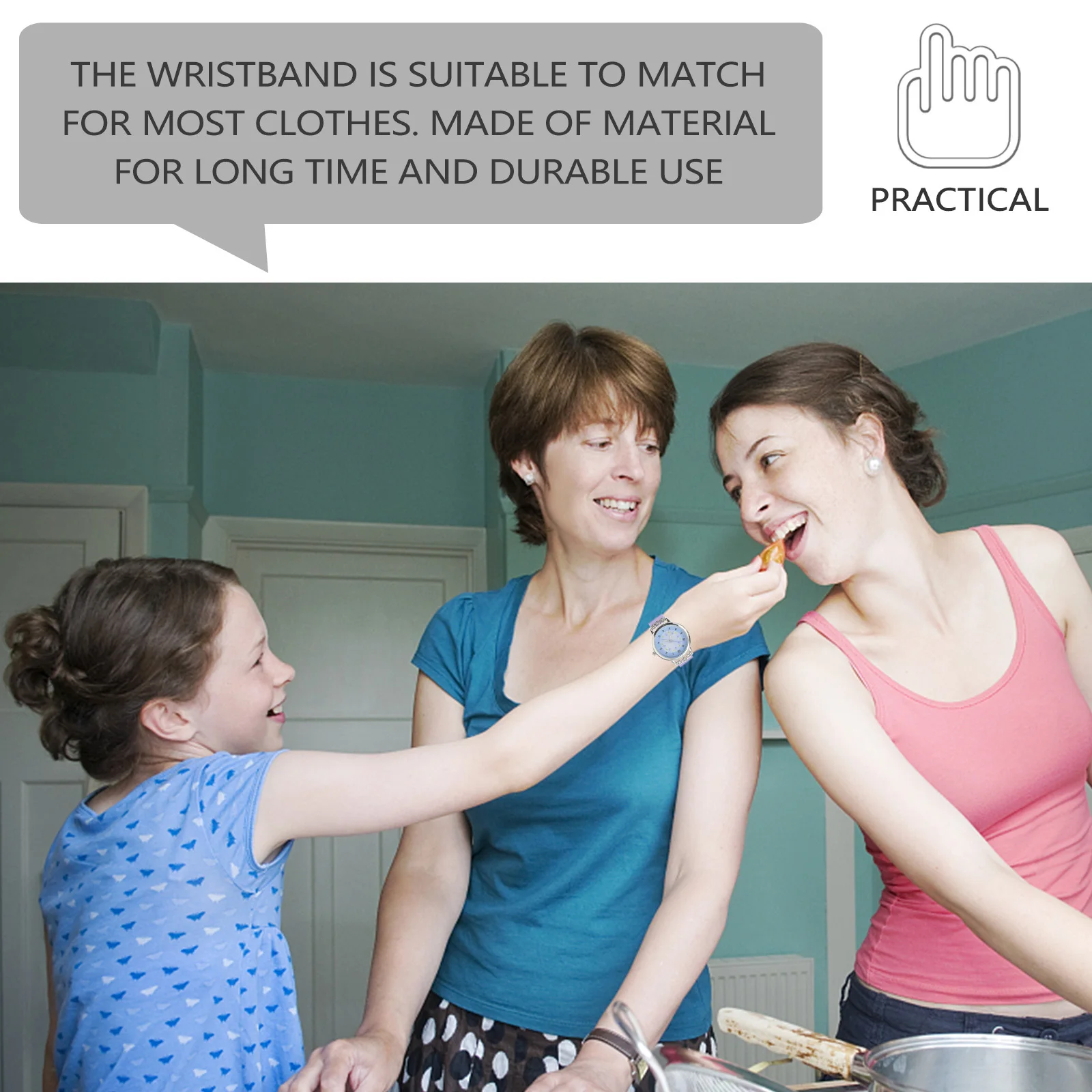 ساعة كوارتز كارتونية مقاومة للماء بنفسجية قابلة للتعديل، سوار مريح، ساعة معصم أنيقة، تصميم فريد من نوعه لـ