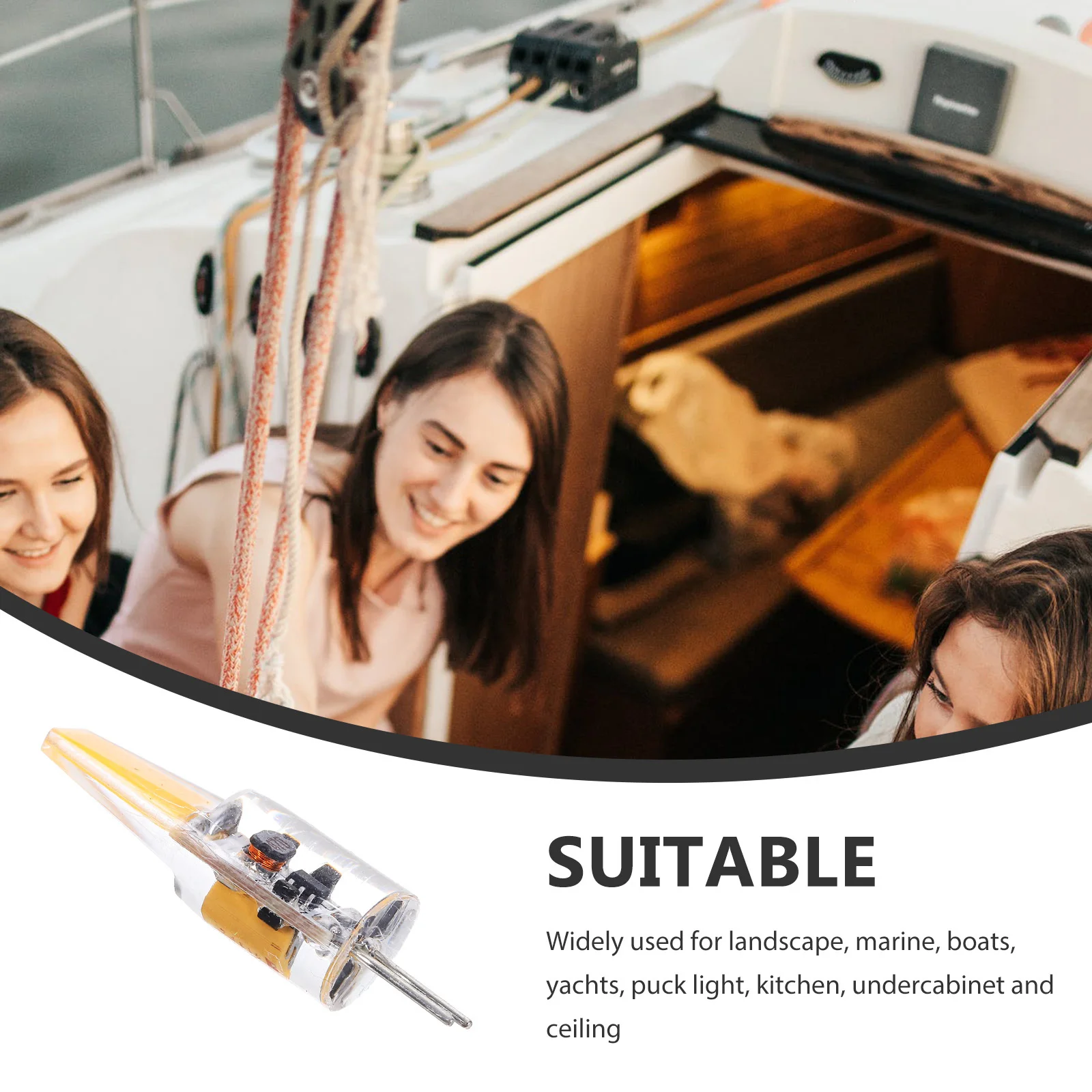 

1.5W G4 LED Light Bulb Warm White 3000K Dc 12V Energy Saving Long Lifespan for Landscape Marine Boat Yacht Kitchen Under Cabinet