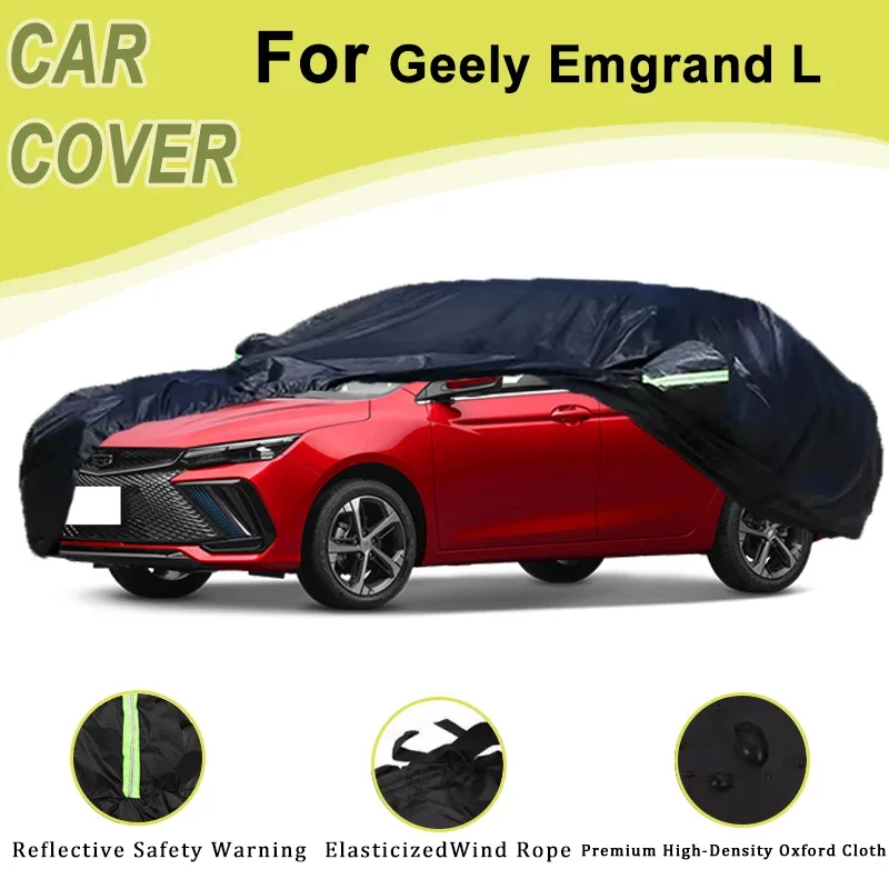 

For Geely Emgrand L Outdoor Protection Full Car Cover Snow Cover Sunshade Waterproof Dustproof Exterior Car Accessories