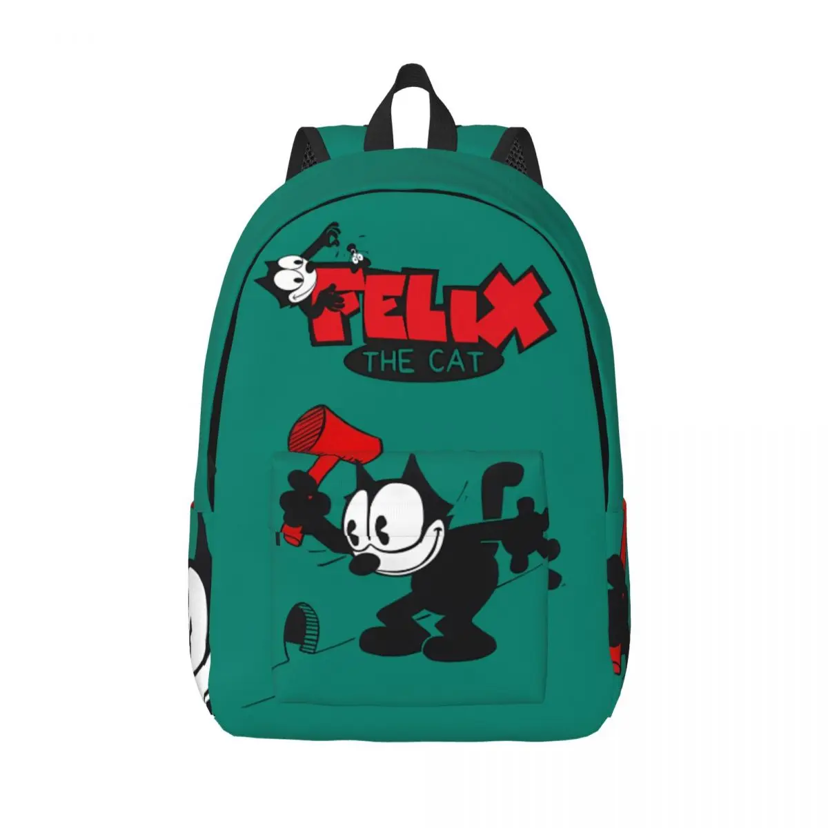 Hiking Waiting Zipper Closure Cool F-Felix The Cat Cartoon Backpack For Women Handbag Gift