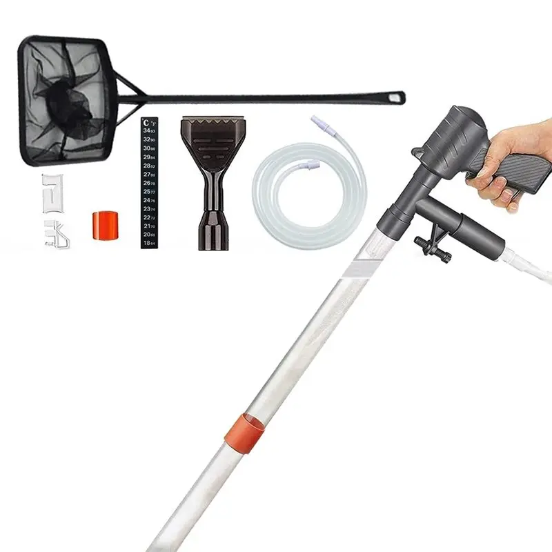 IALJ-Aquarium Substrate Cleaning Kit,Fish For Tank Water Changer With Accessories, Debris Vacuum For Tank Maintenance