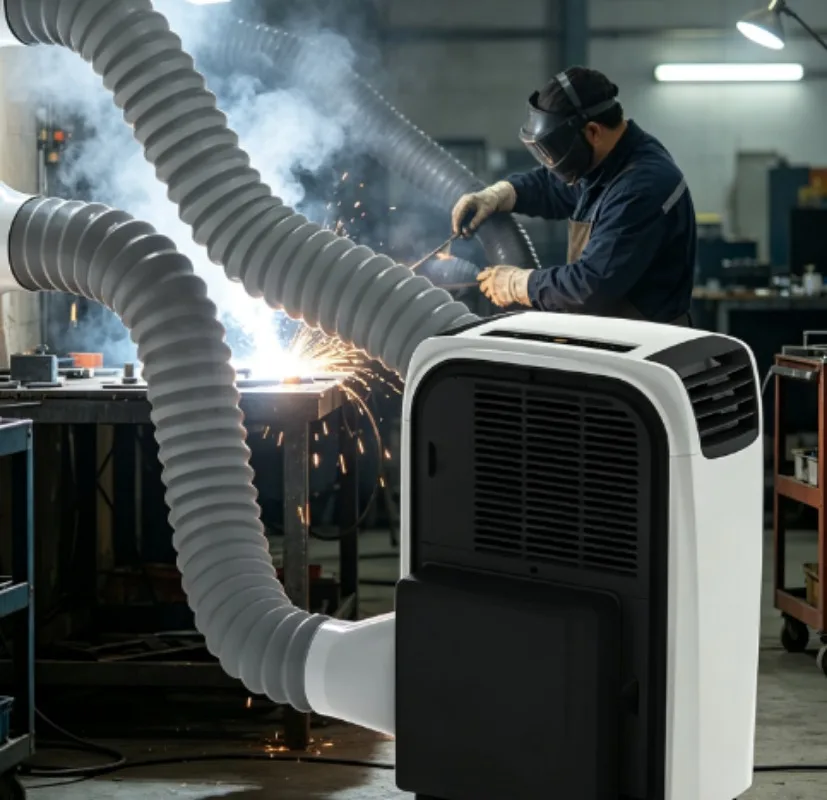 1.5HP 3HP Dual‑duct Mobile Air Cooler, Industrial Portable Air‑conditioning Unit With WiFi