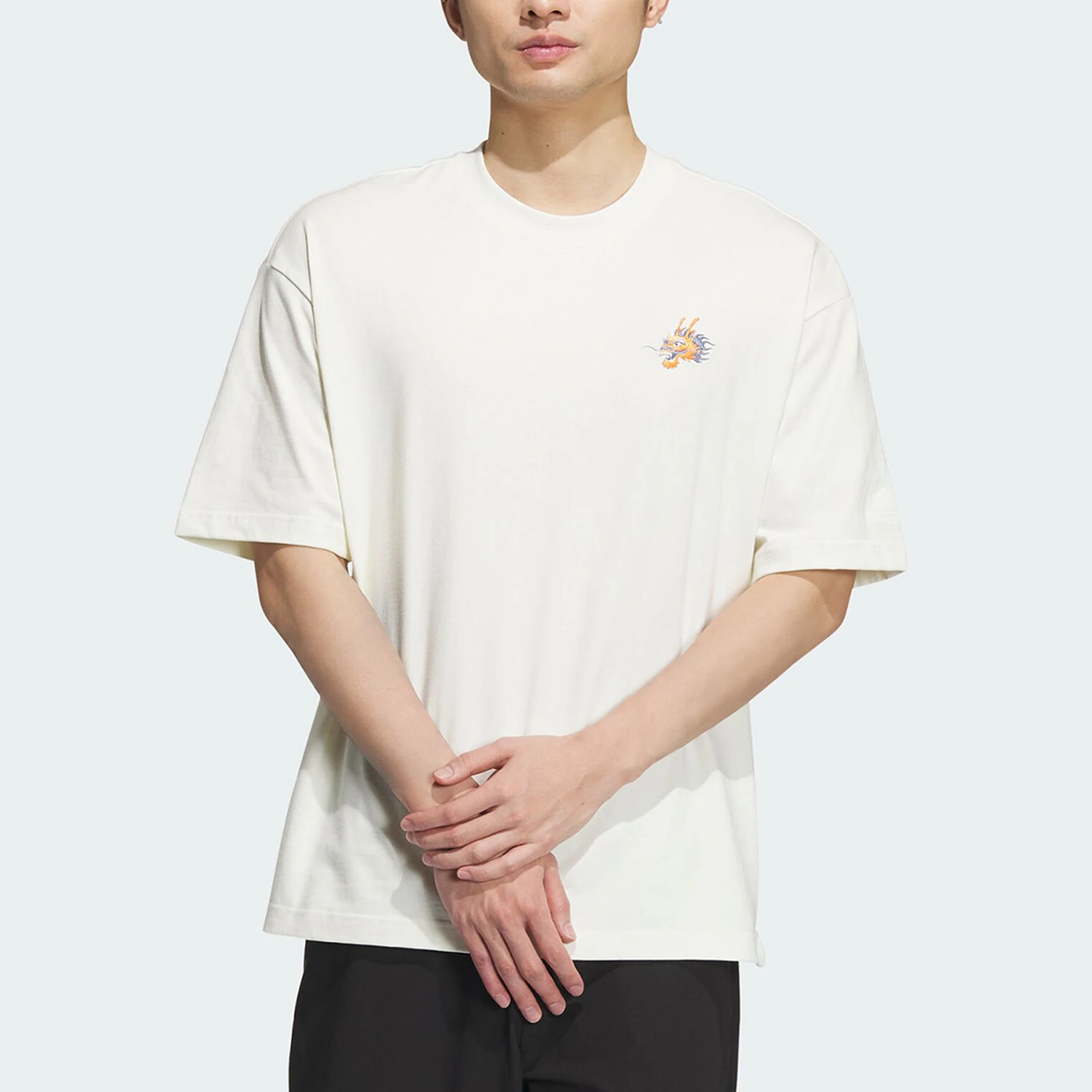 

Adidas genuine summer new men's breathable casual sports short sleeved T-shirt JE6106