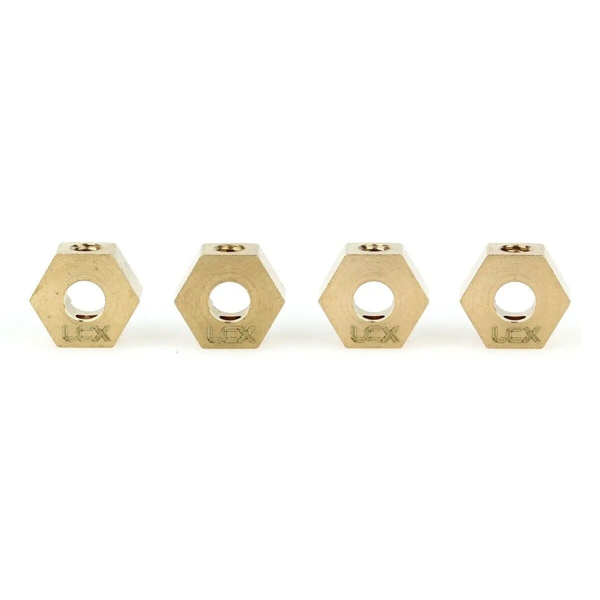 

LCX Racing 1/10 RC Crawler CNC Brass Hex Wheel Hex Adapter Set 4.7g/pcsfor Axial RBX10 RYFT Upgrades Parts Accessories