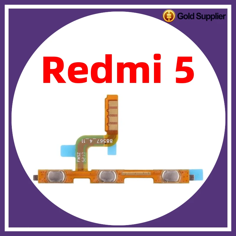 For Xiaomi redmi 5 Power ON OFF Volume Camera Key Button Switch Flex Cable Replacement